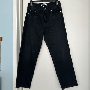 DAZE wide cuff boot leg jean- 27 black